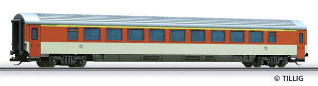 Passenger car 1st type class Ampz for EuroCity trains<br /><a href='images/pictures/Tillig/16520.jpg' target='_blank'>Full size image</a>